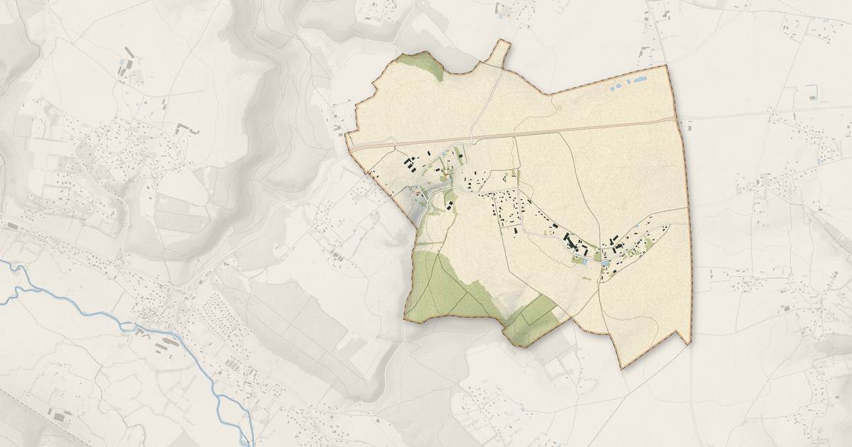 Portrait cartographique de Colletot : relief, eau, forêts, bâti et voies, calculés à partir des données de l'IGN