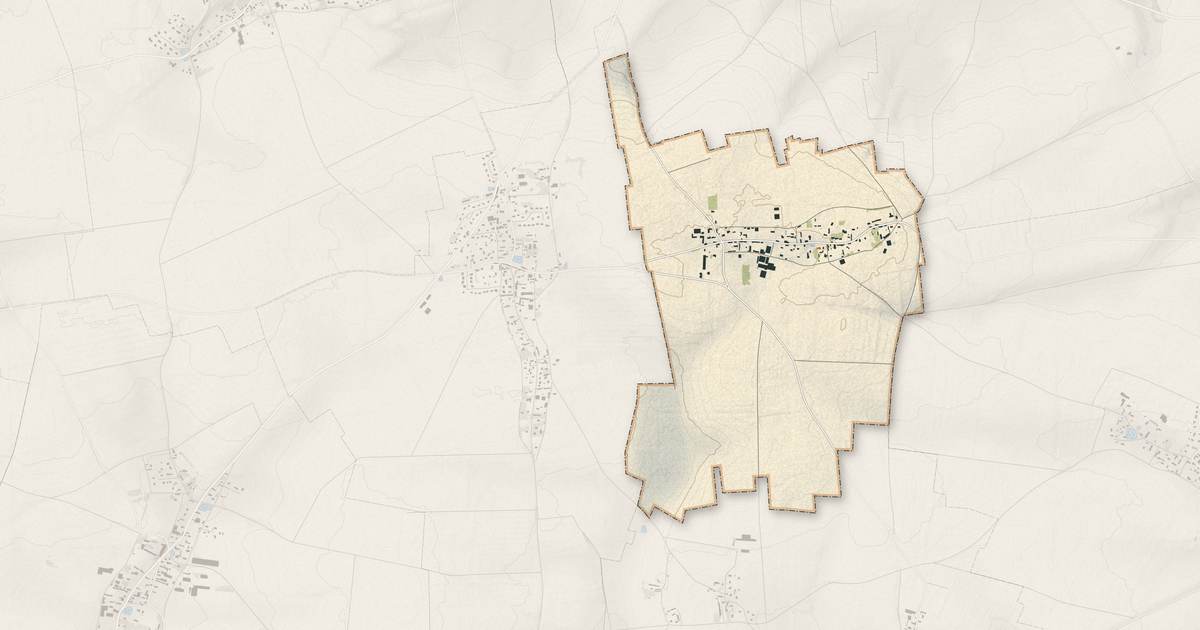 Portrait cartographique de Crasville : relief, eau, forêts, bâti et voies, calculés à partir des données de l'IGN