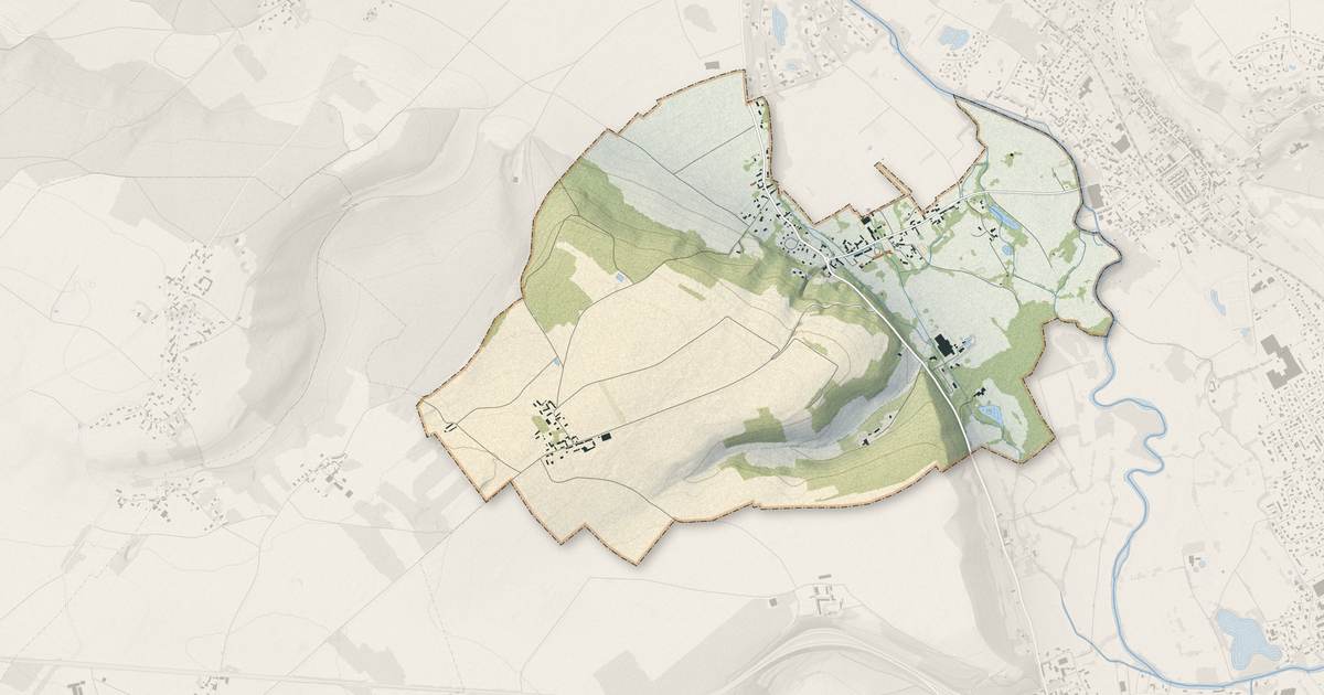 Portrait cartographique de Croisy-sur-Eure : relief, eau, forêts, bâti et voies, calculés à partir des données de l'IGN