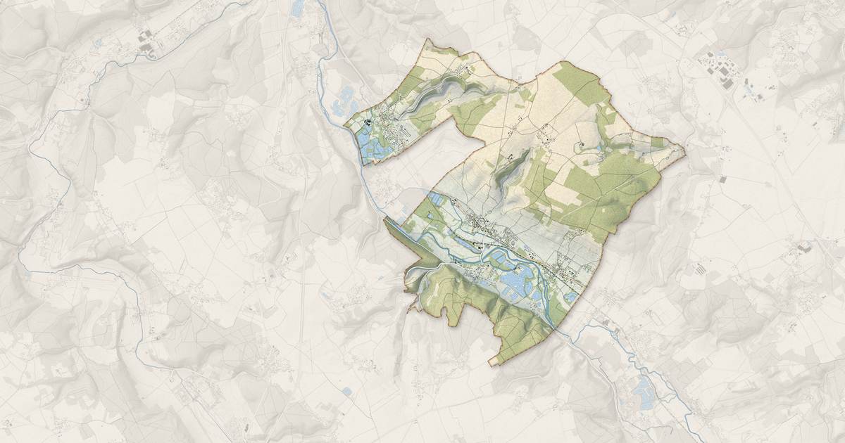 Portrait cartographique de Clef Vallée d'Eure : relief, eau, forêts, bâti et voies, calculés à partir des données de l'IGN