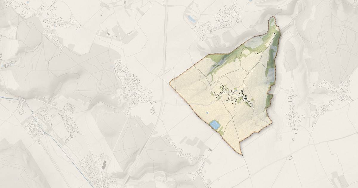 Portrait cartographique de Dardez : relief, eau, forêts, bâti et voies, calculés à partir des données de l'IGN