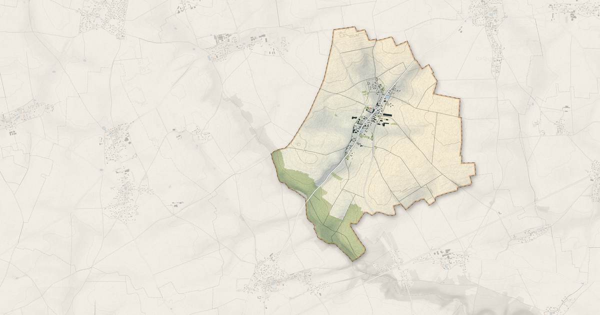 Portrait cartographique de Daubeuf-la-Campagne : relief, eau, forêts, bâti et voies, calculés à partir des données de l'IGN