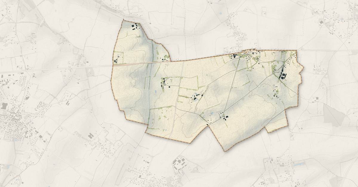 Portrait cartographique de Duranville : relief, eau, forêts, bâti et voies, calculés à partir des données de l'IGN