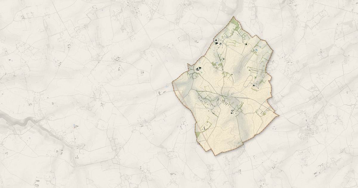 Portrait cartographique de Épreville-en-Lieuvin : relief, eau, forêts, bâti et voies, calculés à partir des données de l'IGN