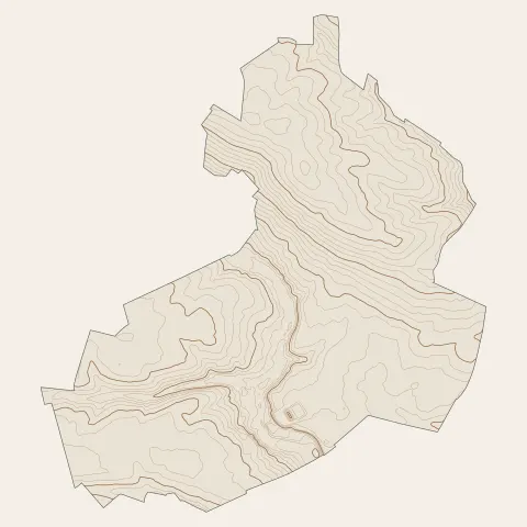 Étrépagny : courbes de niveau