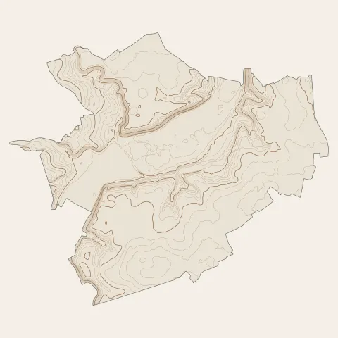 Évreux : courbes de niveau