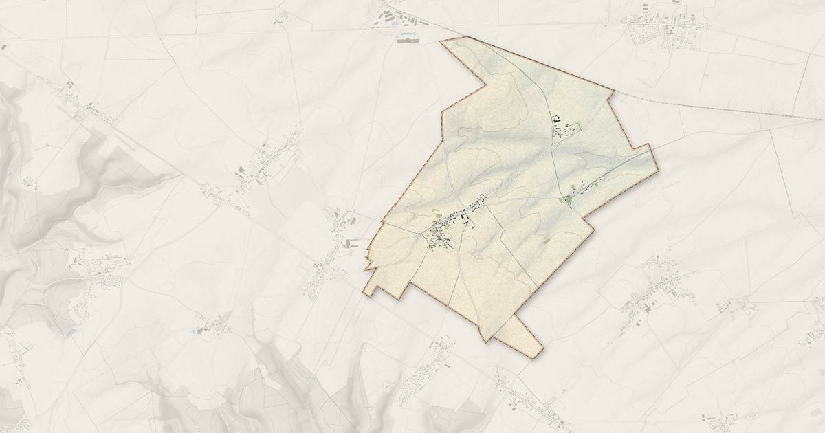 Portrait cartographique de Farceaux : relief, eau, forêts, bâti et voies, calculés à partir des données de l'IGN