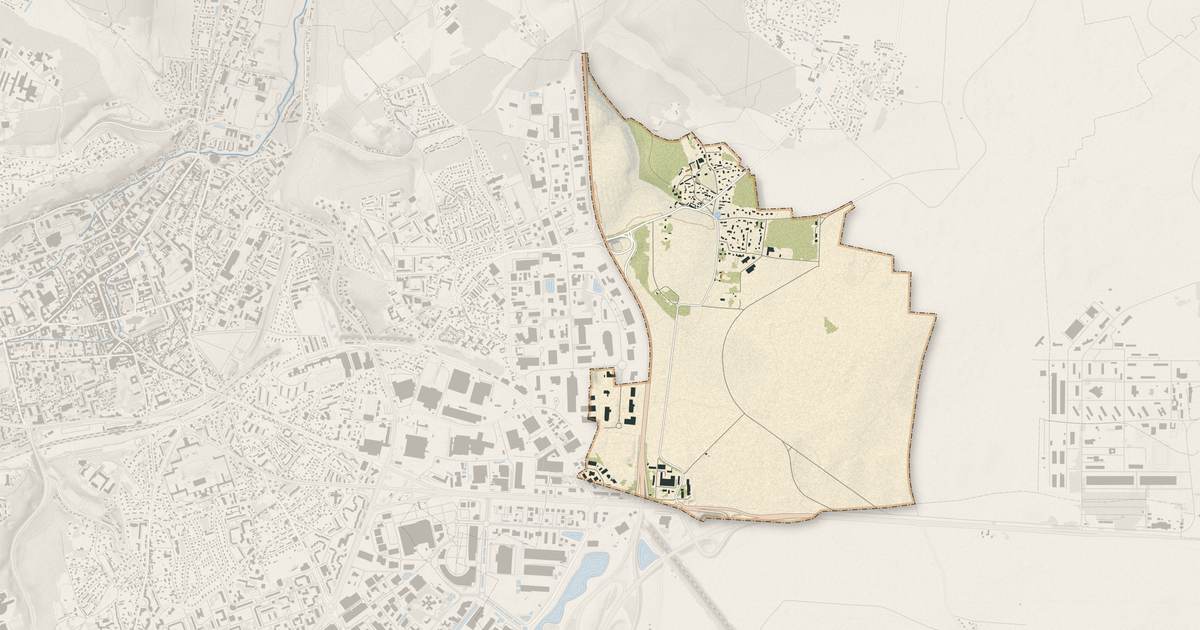 Portrait cartographique de Fauville : relief, eau, forêts, bâti et voies, calculés à partir des données de l'IGN