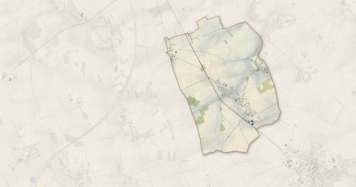 Portrait cartographique de La Forêt-du-Parc : relief, eau, forêts, bâti et voies, calculés à partir des données de l'IGN