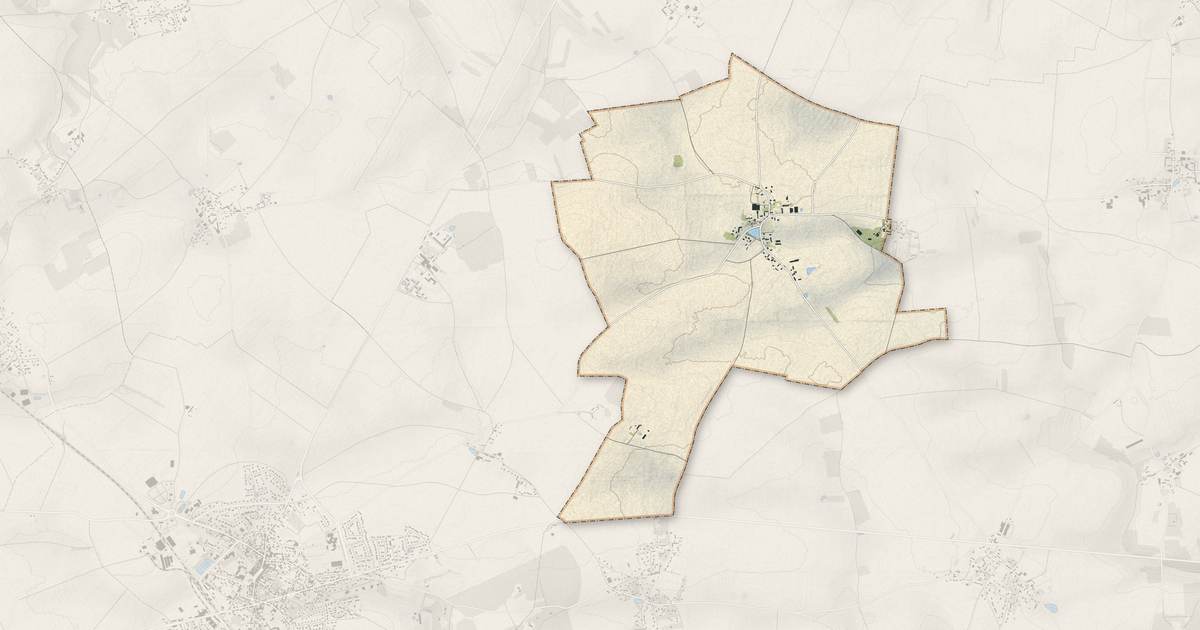 Portrait cartographique de Foucrainville : relief, eau, forêts, bâti et voies, calculés à partir des données de l'IGN