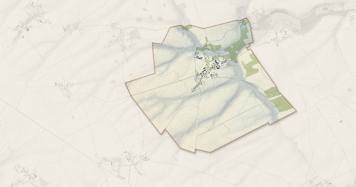 Portrait cartographique de Gamaches-en-Vexin : relief, eau, forêts, bâti et voies, calculés à partir des données de l'IGN