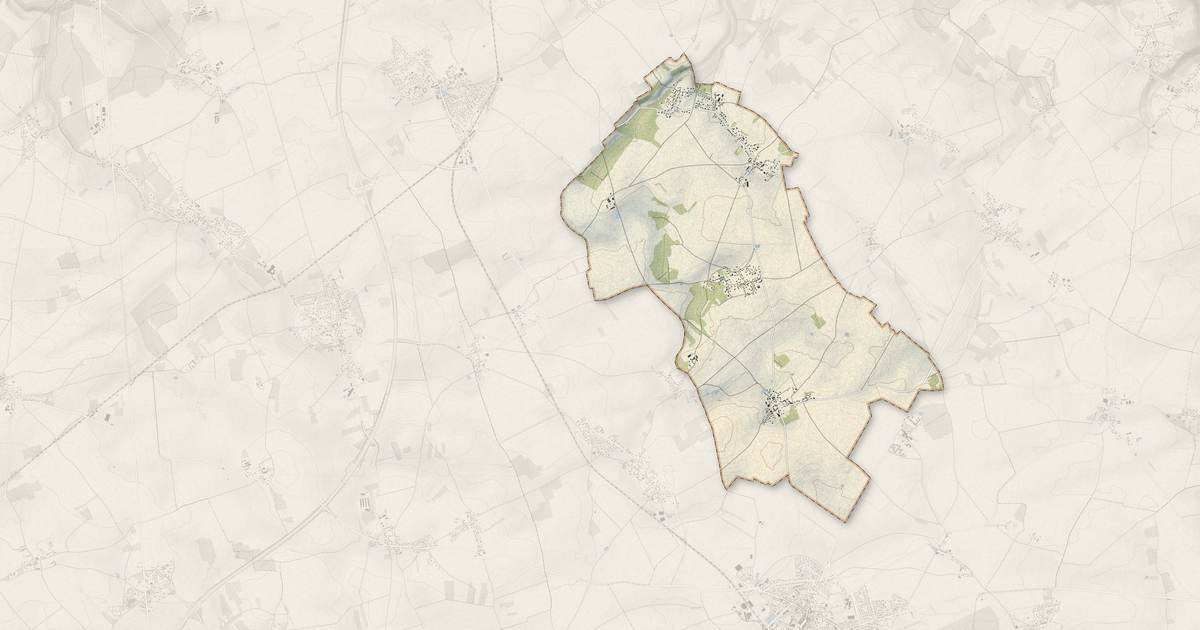 Portrait cartographique de La Baronnie : relief, eau, forêts, bâti et voies, calculés à partir des données de l'IGN