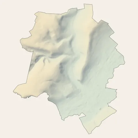 Gasny : relief