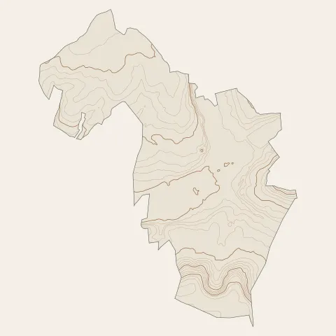 Gisors : courbes de niveau