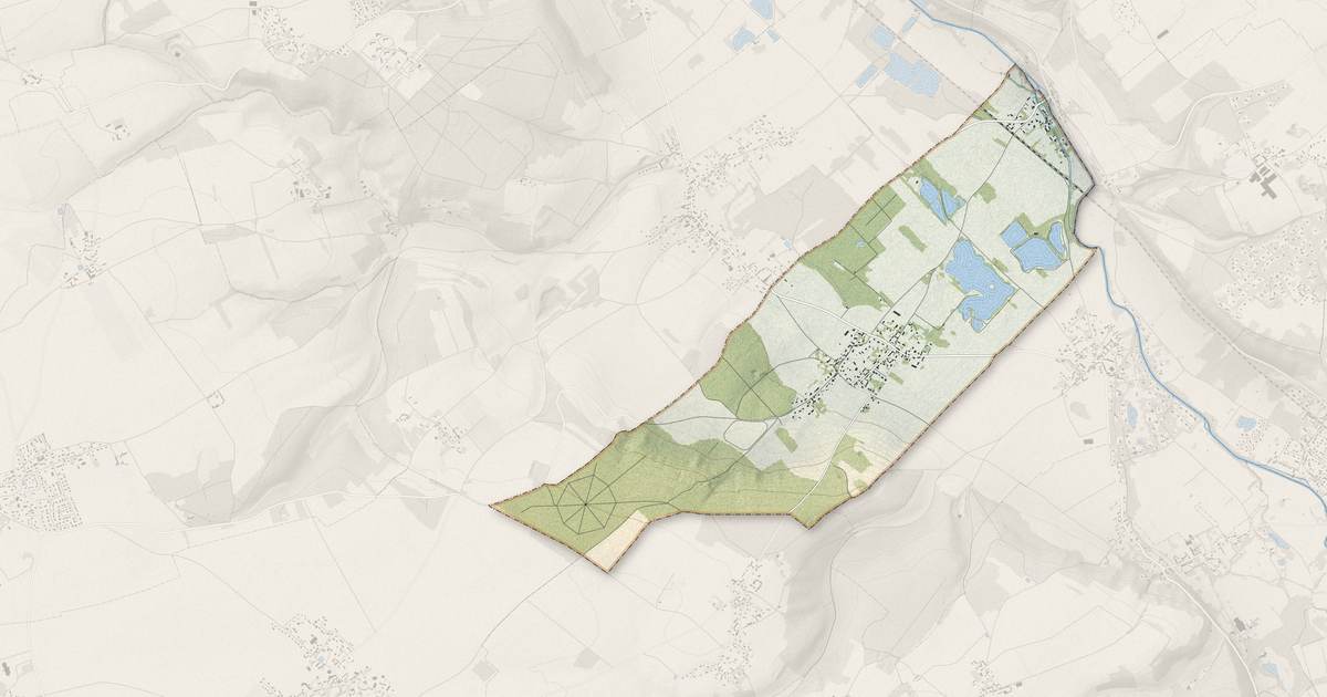 Portrait cartographique de Hardencourt-Cocherel : relief, eau, forêts, bâti et voies, calculés à partir des données de l'IGN