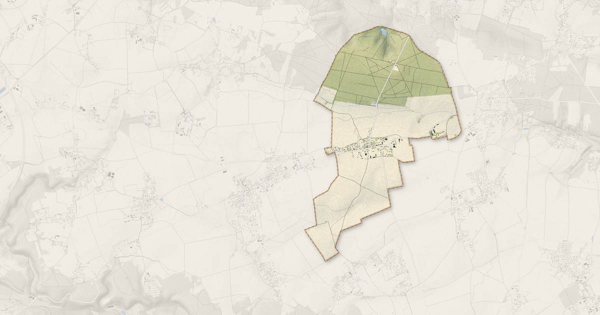 Portrait cartographique de La Haye-du-Theil : relief, eau, forêts, bâti et voies, calculés à partir des données de l'IGN
