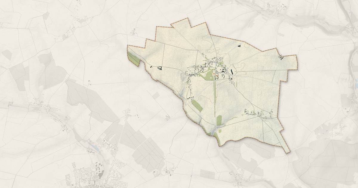 Portrait cartographique de Heudicourt : relief, eau, forêts, bâti et voies, calculés à partir des données de l'IGN