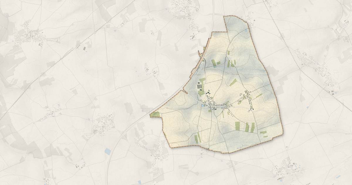 Portrait cartographique de Jumelles : relief, eau, forêts, bâti et voies, calculés à partir des données de l'IGN