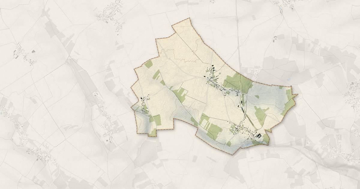 Portrait cartographique de Lignerolles : relief, eau, forêts, bâti et voies, calculés à partir des données de l'IGN