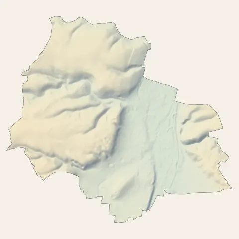 Louviers : relief