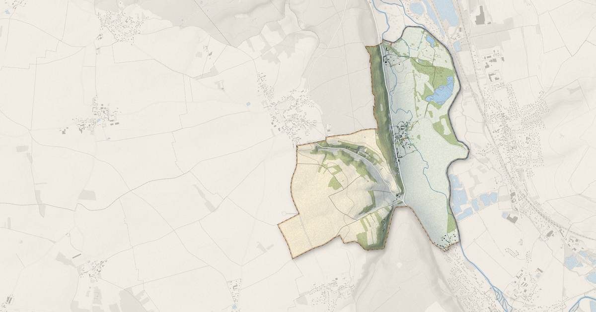Portrait cartographique de Neuilly : relief, eau, forêts, bâti et voies, calculés à partir des données de l'IGN