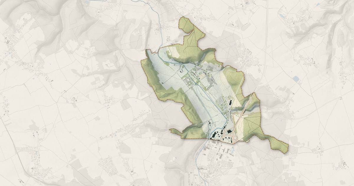 Portrait cartographique de Normanville : relief, eau, forêts, bâti et voies, calculés à partir des données de l'IGN