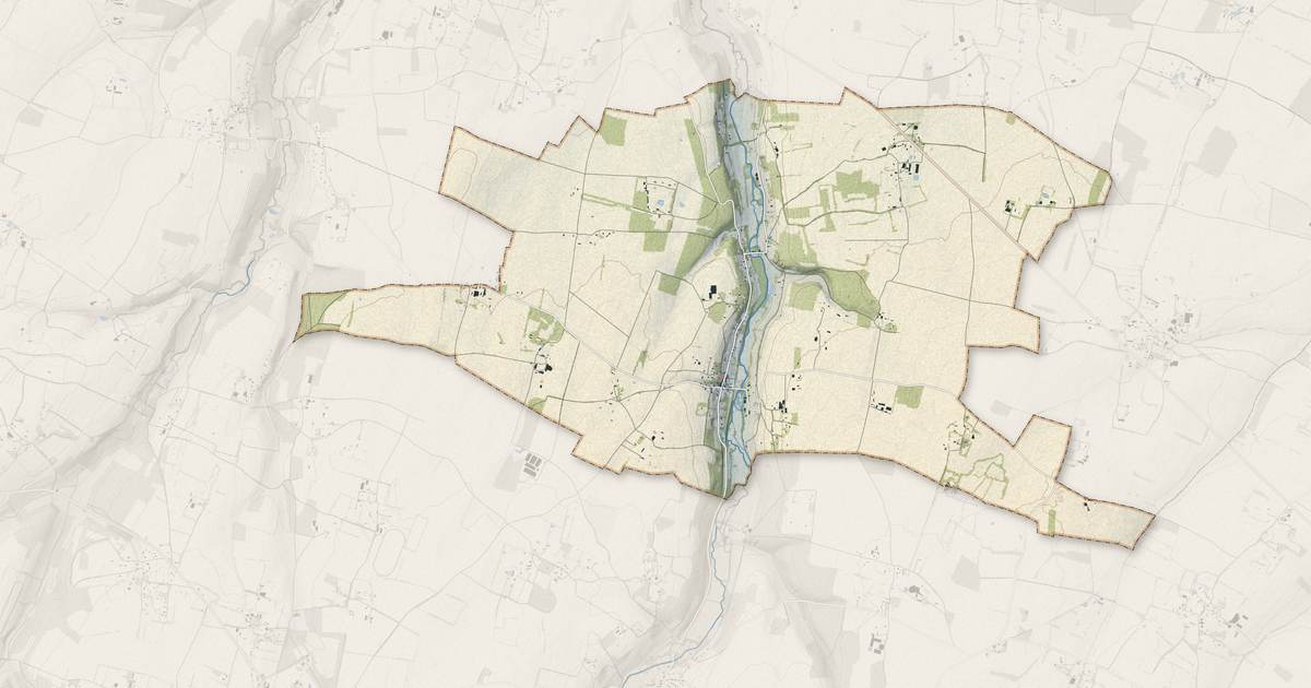 Portrait cartographique de Notre-Dame-du-Hamel : relief, eau, forêts, bâti et voies, calculés à partir des données de l'IGN