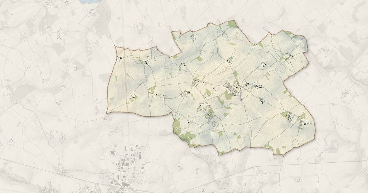 Portrait cartographique de Piseux : relief, eau, forêts, bâti et voies, calculés à partir des données de l'IGN