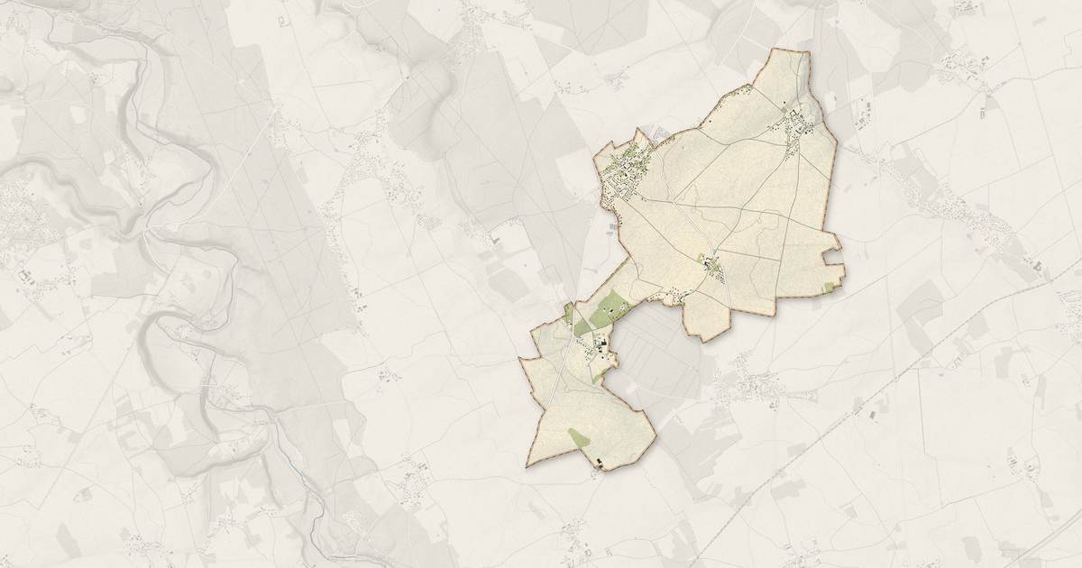 Portrait cartographique de Le Plessis-Grohan : relief, eau, forêts, bâti et voies, calculés à partir des données de l'IGN
