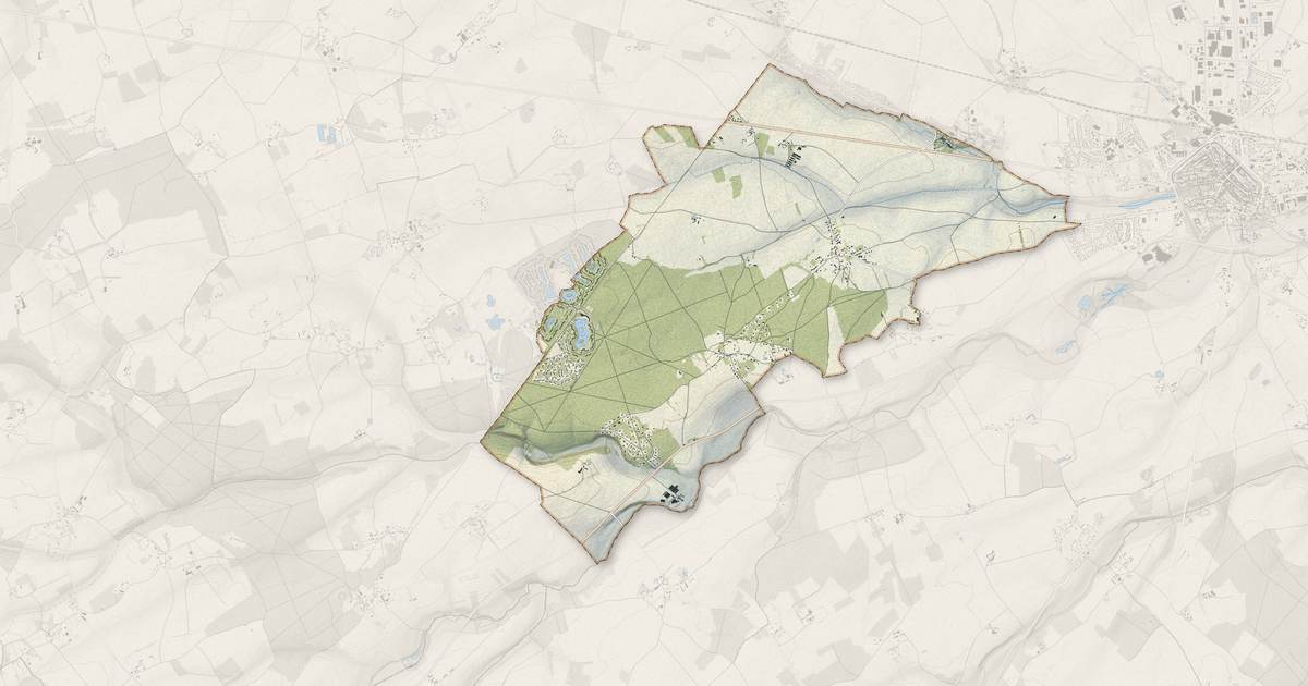 Portrait cartographique de Pullay : relief, eau, forêts, bâti et voies, calculés à partir des données de l'IGN