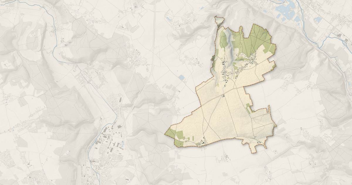 Portrait cartographique de Reuilly : relief, eau, forêts, bâti et voies, calculés à partir des données de l'IGN