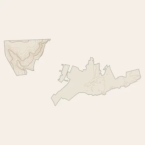 Le Vaudreuil : courbes de niveau