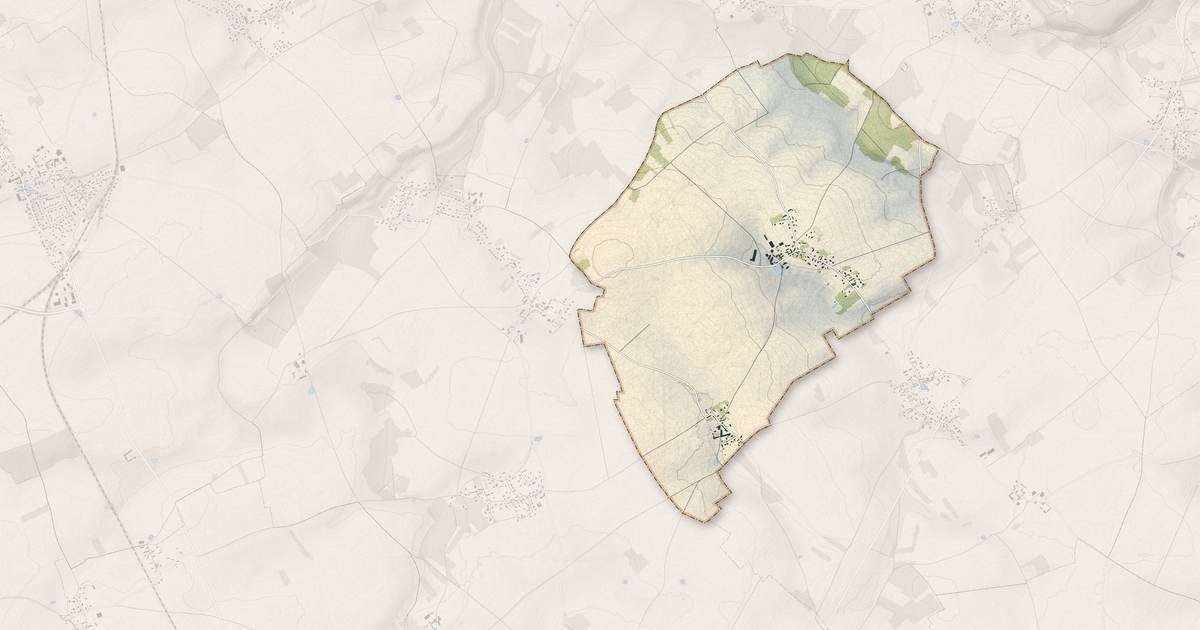 Portrait cartographique de Saint-Germain-de-Fresney : relief, eau, forêts, bâti et voies, calculés à partir des données de l'IGN