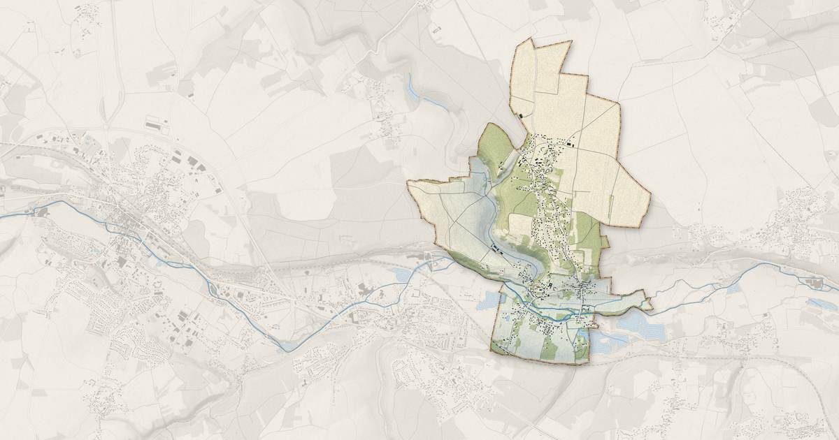 Portrait cartographique de Saint-Germain-sur-Avre : relief, eau, forêts, bâti et voies, calculés à partir des données de l'IGN