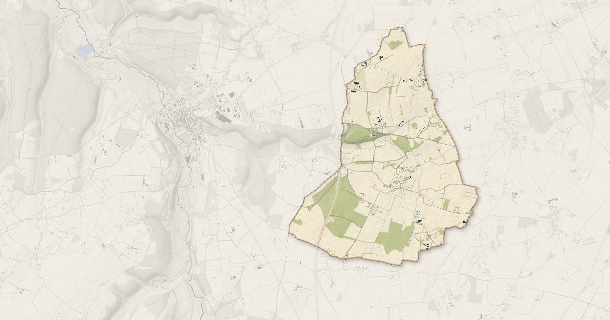 Portrait cartographique de Saint-Jean-du-Thenney : relief, eau, forêts, bâti et voies, calculés à partir des données de l'IGN