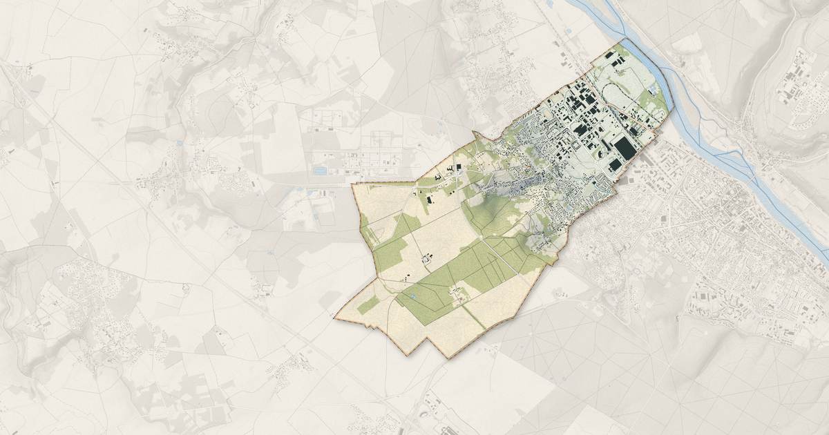 Portrait cartographique de Saint-Marcel : relief, eau, forêts, bâti et voies, calculés à partir des données de l'IGN