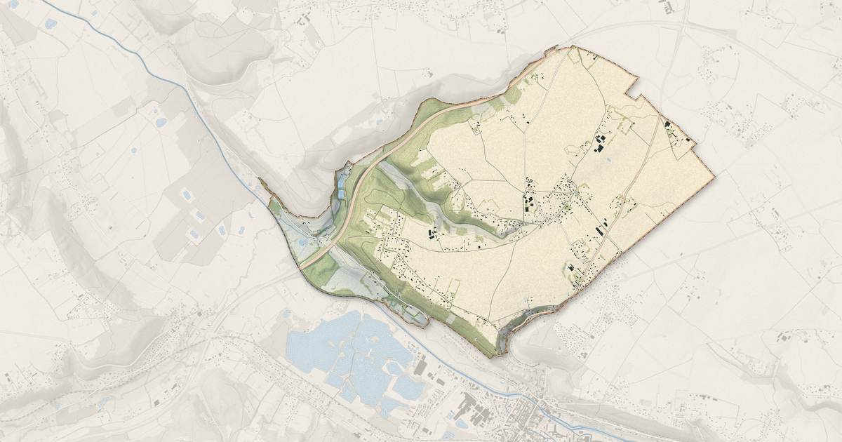Portrait cartographique de Saint-Mards-de-Blacarville : relief, eau, forêts, bâti et voies, calculés à partir des données de l'IGN