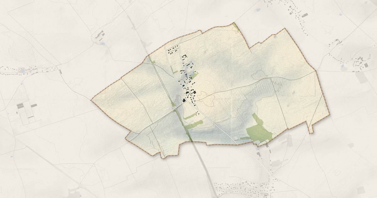 Portrait cartographique de Saint-Martin-la-Campagne : relief, eau, forêts, bâti et voies, calculés à partir des données de l'IGN