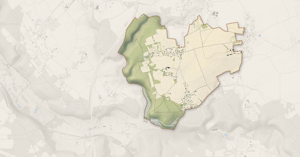 Portrait cartographique de Saint-Paul-de-Fourques : relief, eau, forêts, bâti et voies, calculés à partir des données de l'IGN