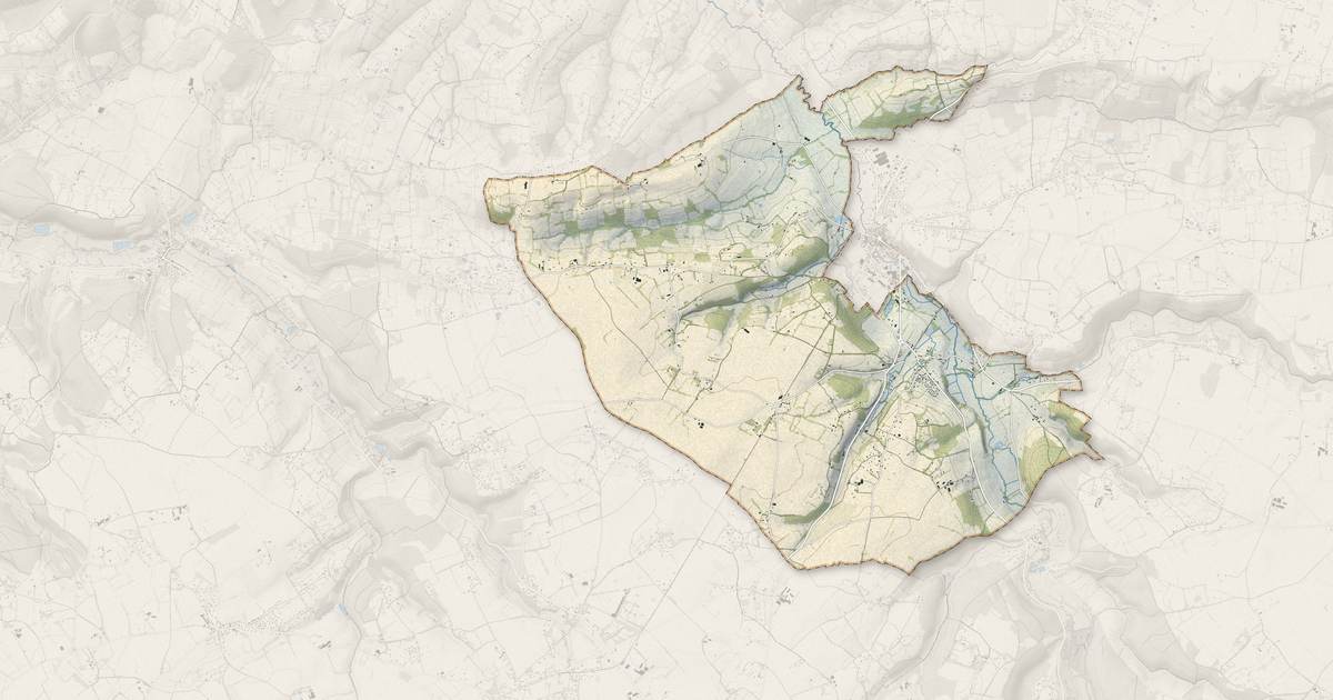 Portrait cartographique de Saint-Pierre-de-Cormeilles : relief, eau, forêts, bâti et voies, calculés à partir des données de l'IGN