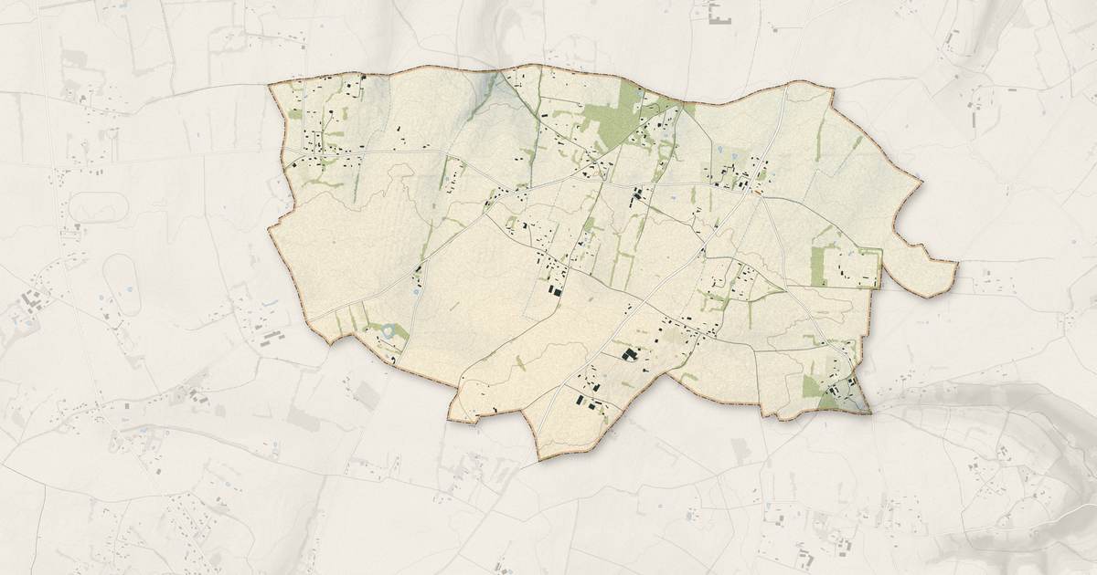 Portrait cartographique de Saint-Pierre-des-Ifs : relief, eau, forêts, bâti et voies, calculés à partir des données de l'IGN