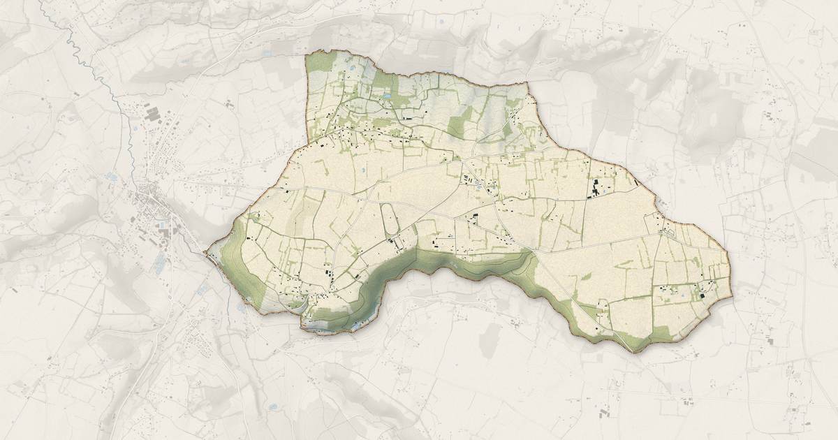 Portrait cartographique de Saint-Sylvestre-de-Cormeilles : relief, eau, forêts, bâti et voies, calculés à partir des données de l'IGN
