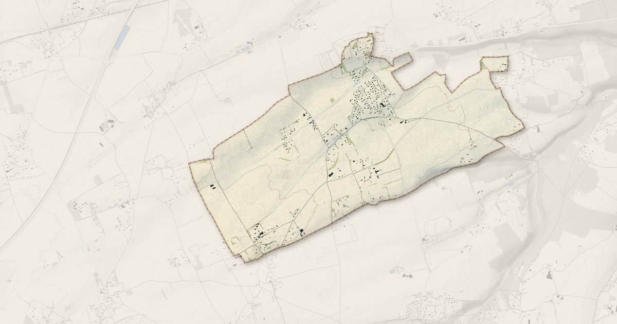 Portrait cartographique de Saint-Victor-de-Chrétienville : relief, eau, forêts, bâti et voies, calculés à partir des données de l'IGN