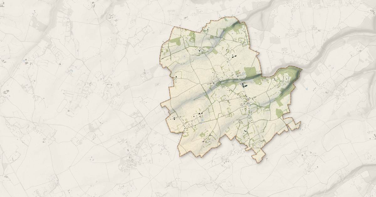 Portrait cartographique de Saint-Victor-d'Épine : relief, eau, forêts, bâti et voies, calculés à partir des données de l'IGN
