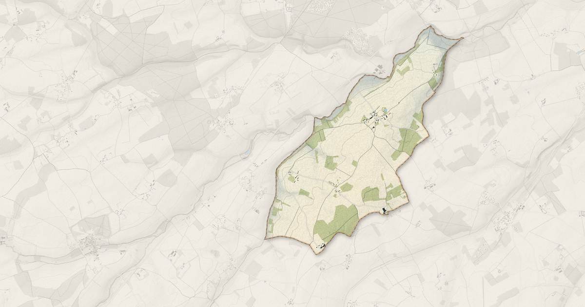 Portrait cartographique de Saint-Victor-sur-Avre : relief, eau, forêts, bâti et voies, calculés à partir des données de l'IGN