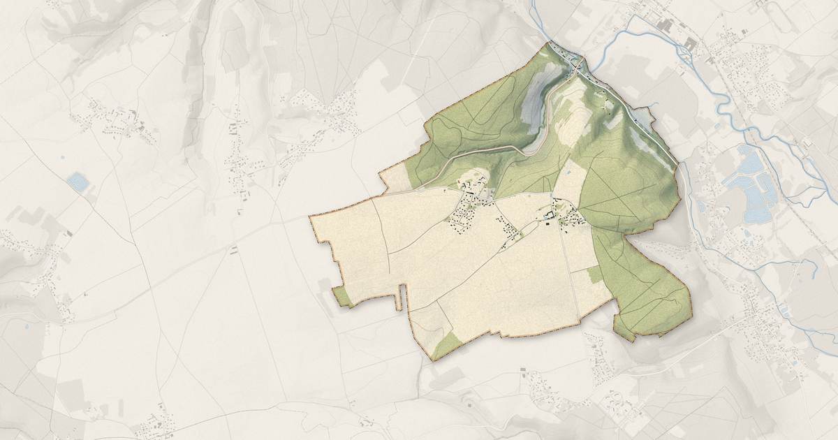 Portrait cartographique de Saint-Vigor : relief, eau, forêts, bâti et voies, calculés à partir des données de l'IGN