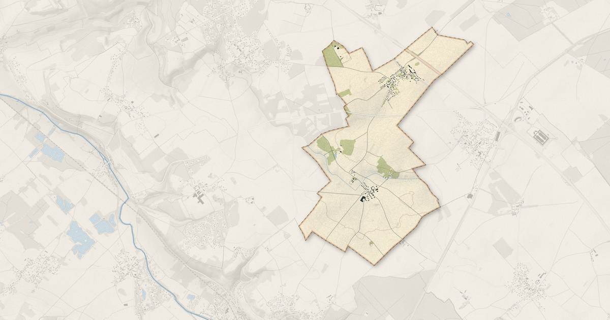 Portrait cartographique de Saint-Vincent-des-Bois : relief, eau, forêts, bâti et voies, calculés à partir des données de l'IGN