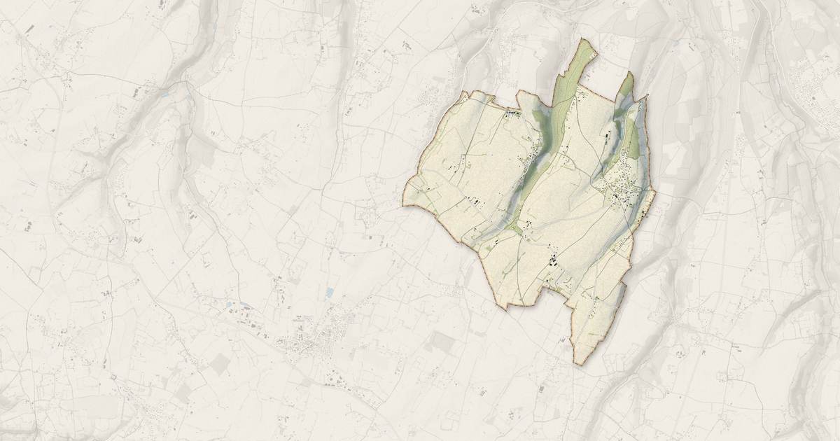 Portrait cartographique de Selles : relief, eau, forêts, bâti et voies, calculés à partir des données de l'IGN