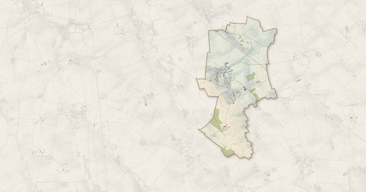 Portrait cartographique de Tournedos-Bois-Hubert : relief, eau, forêts, bâti et voies, calculés à partir des données de l'IGN