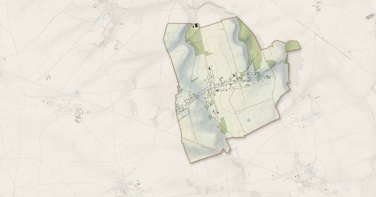 Portrait cartographique de Le Tremblay-Omonville : relief, eau, forêts, bâti et voies, calculés à partir des données de l'IGN